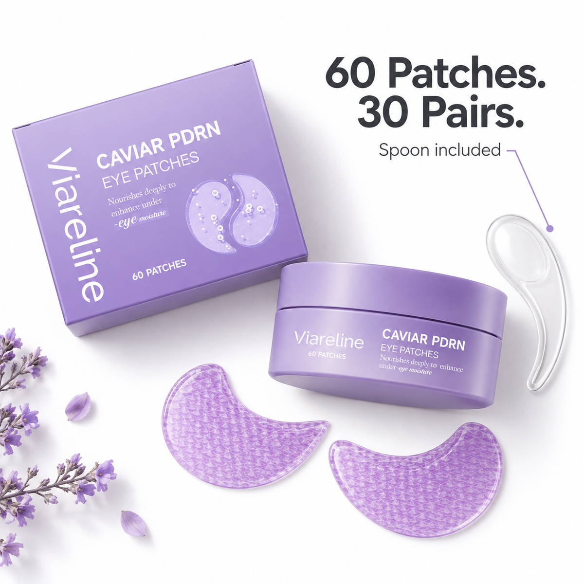 Caviar PDRN Nourishing Under-Eye Patches – 60 Patches