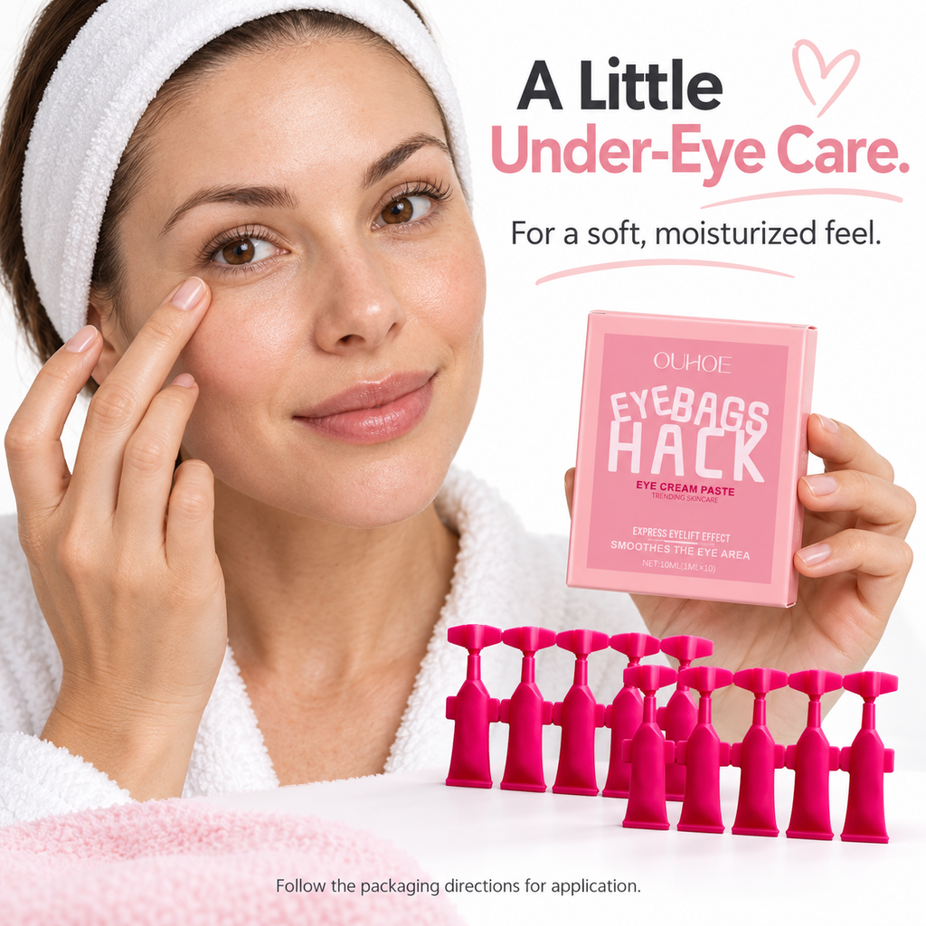 OUHOE Moisturizing Eye Cream with Hyaluronic Acid – 10 × 1 mL