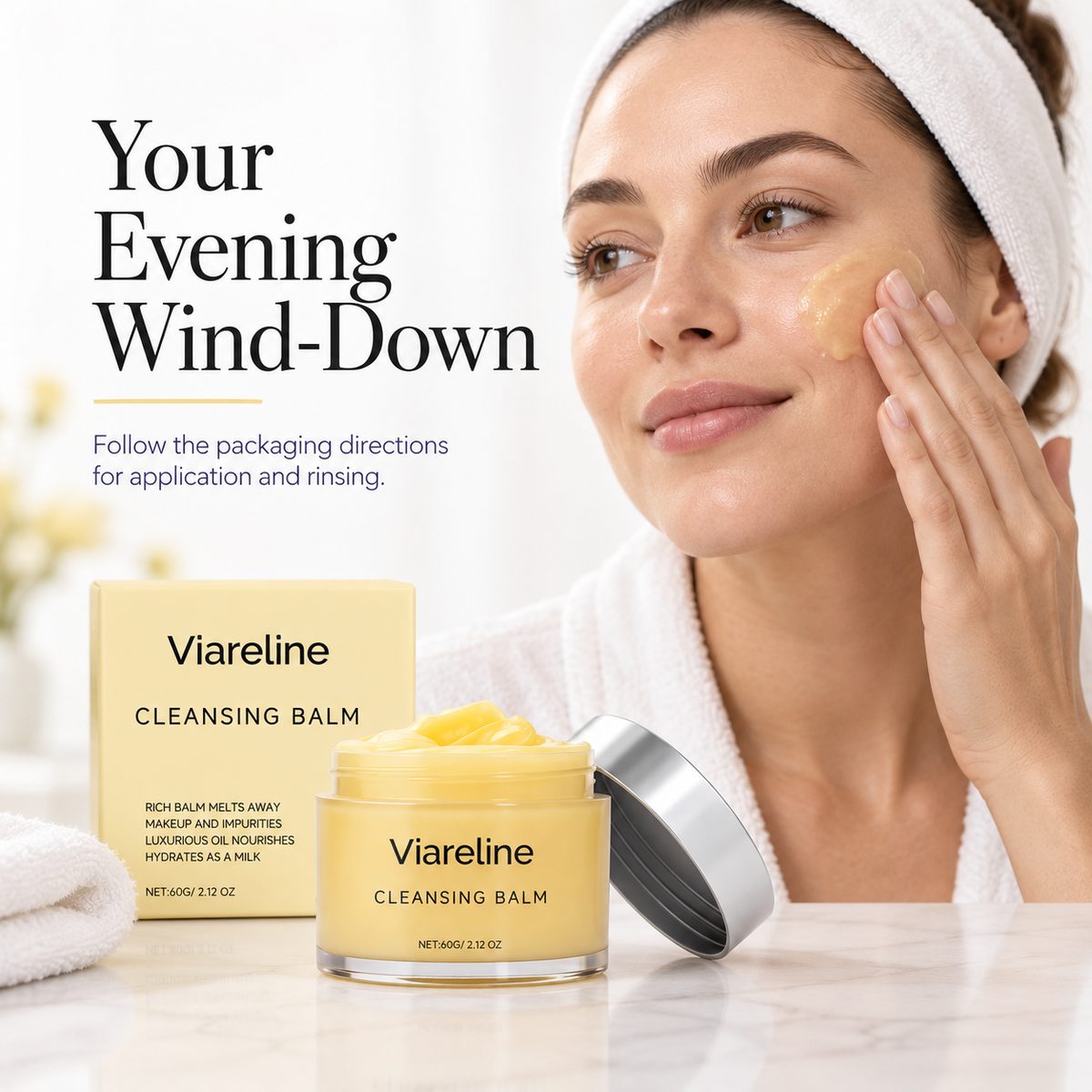 Viareline Cleansing Balm Makeup Remover – 60 g