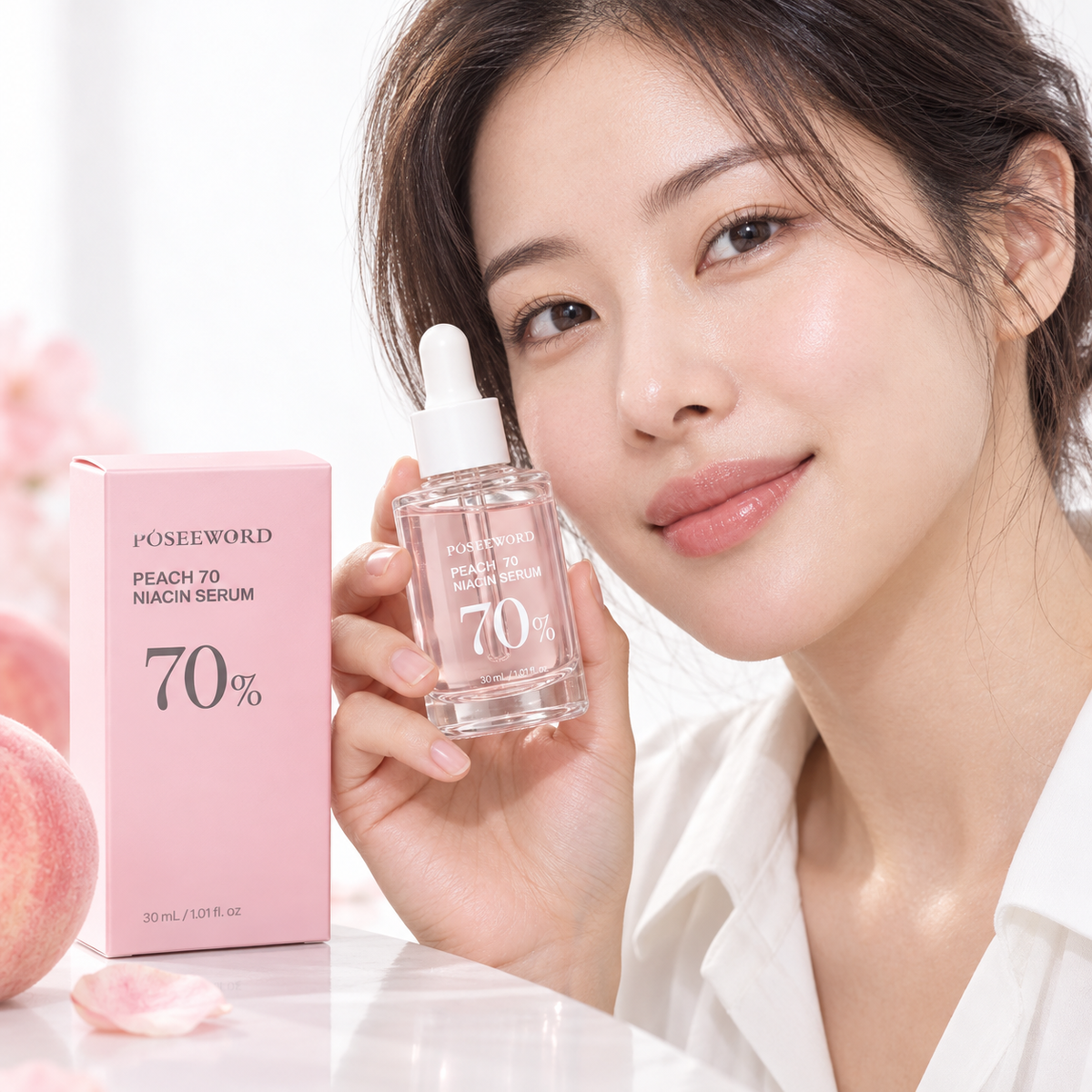 Poseeword Peach 70 Niacinamide Serum – 30 mL