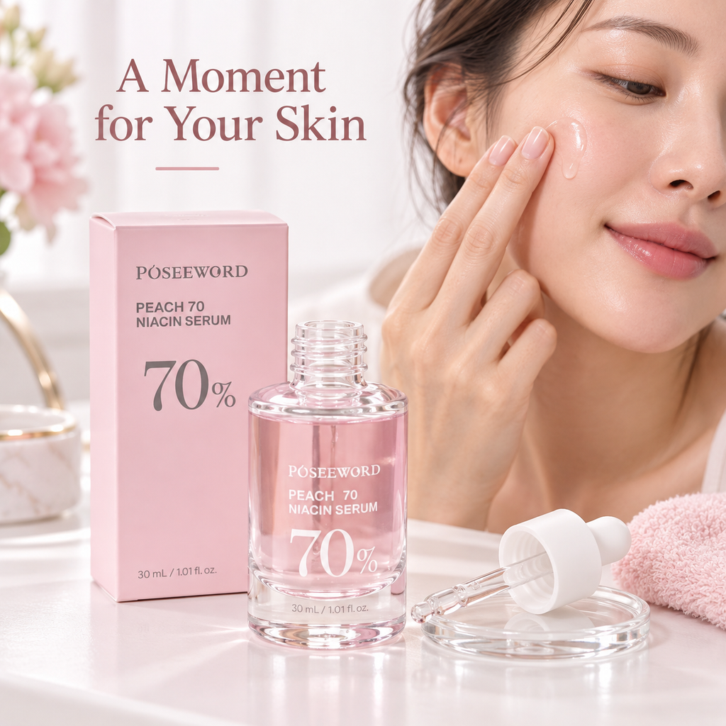 Poseeword Peach 70 Niacinamide Serum – 30 mL